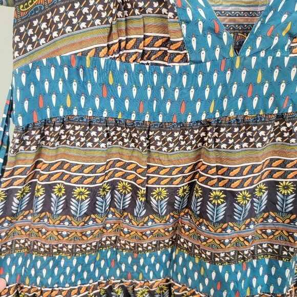 Anthropologie What Comes Around Goes Around Tie Fit and‎ Flare Dress - Picture 4 of 9